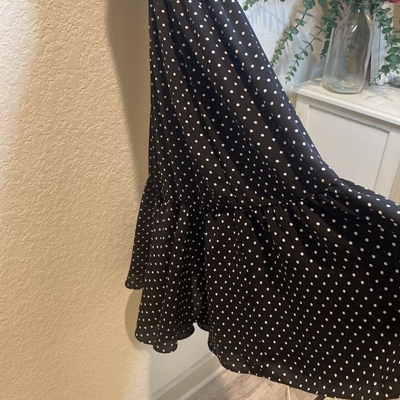 Nanette Lepore Polka Dot Sleeveless Ruffle Hem Dress - Size 6 - Picture 7 of 10